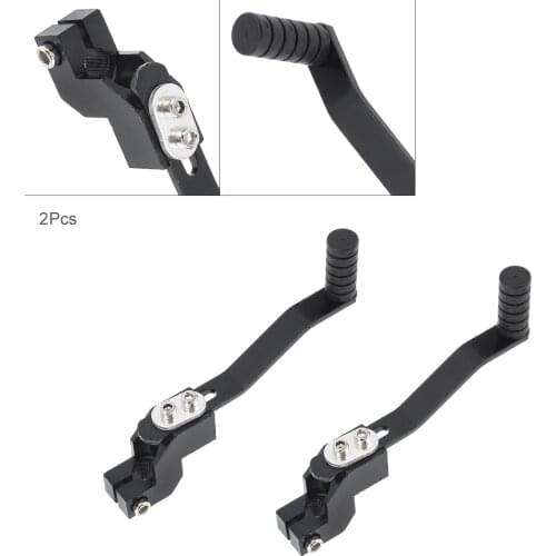 Motorcycle Accessories 2pcs Black Aluminum Alloy Shift Lever Single Hanging for 110CC / 125CC Motorcycle shift lever