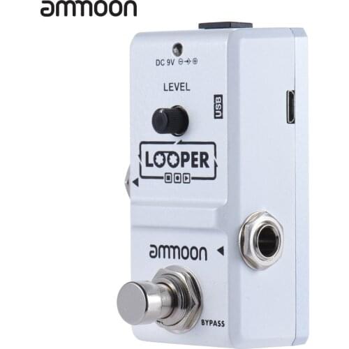 Ammoon AP-09 Loop Guitar Pedal Looper Electric Guitar Effect Pedal True Bypass Unlimited Overdubs 10 Minutes Recording