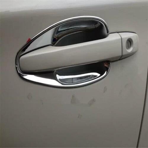 Car auto sedan cover styling For Subaru Outback 2014 2015 2016 2017 ABS chrome exterior door cup bowl accessories moulding trim