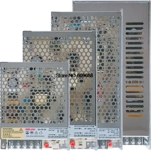 DELIXI Power Supply SA-15/ SA-25/ SA-35/ SA-50/ SA-100/ SA-150 24V Switching Mode Power Supply