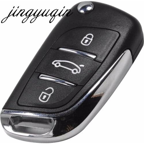 Jingyuqin Flip KD Modified Key Shell Case For VW TOYOTA PRIUS VIOS CAMRY RAV4 HIGHLANDER COROLLA CROWN COROLLA EX For Mazda