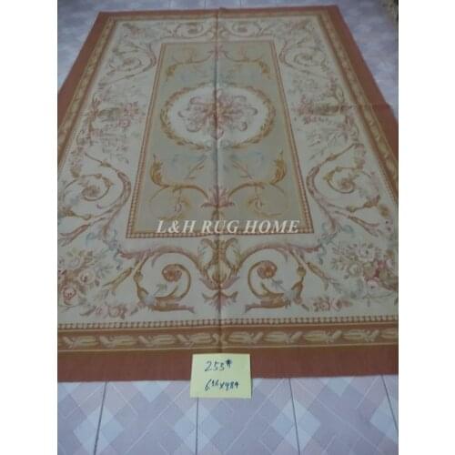 Free shipping 2x3m French Aubusson carpets for home decoration, French abusson hand weave woolen rug