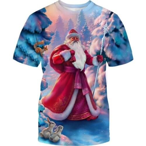 Christmas graphics 3d printed mens and womens t-shirts fashion cloth Casual loose t-shirt Sports men streetwear xxs-6xl