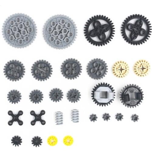MOC Technic Parts 28pcs Technic Gears Assortment Pack compatible with lego for kids boys toy MOC-TSMA28