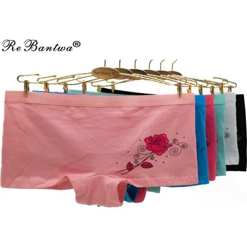 Underwear For Women Cotton Boxer Panty 10pcs/Set Femme Boyshort Underpants Female Breathbale Sexy Panties Print Boxer shorts