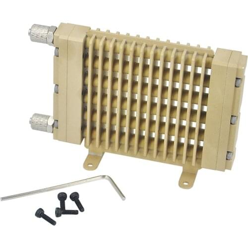 New Hydraulic Oil Radiator 6CH All Brass Welding Fast Air-Cooled For RC Truck Tamiya Hydraulic Excavator Loader Parts