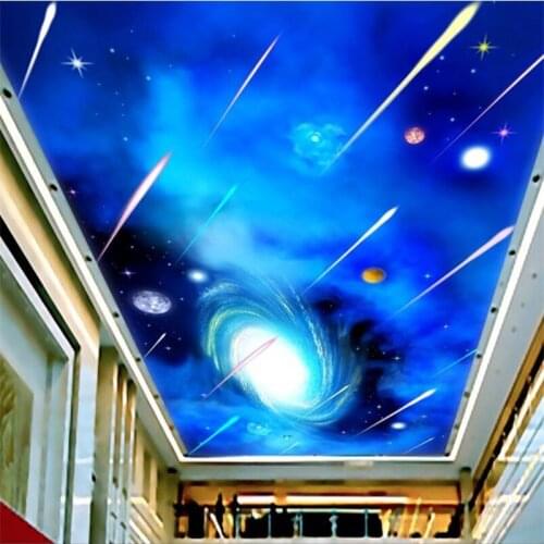 Custom wallpaper 3d mural high-definition starry meteor shower living room restaurant zenith wall paper papel de parede 3d обои