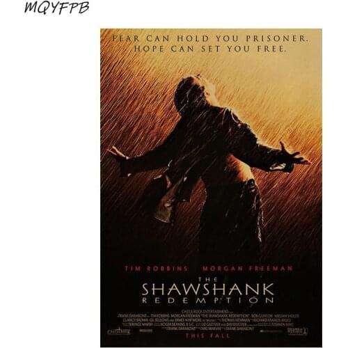 Movie The Shawshank Redemption Kraft Paper Poster Wall Sticker Home Decoration Painting