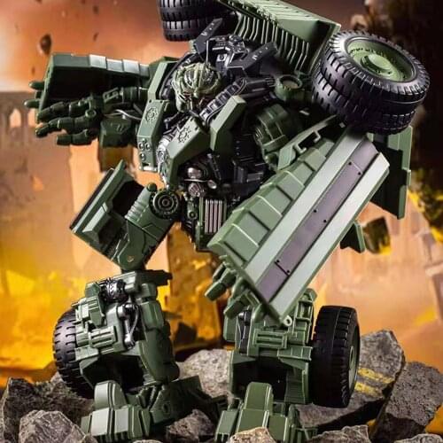 AOYI Transformation Robot H6001-8B KO Rage Bulldozer Engineering Vehicle Action Figure Model Kids Toys Deformation Collection