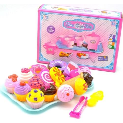 Role play,food toys for Children ,play cognitive simulation model of food suits dessert kitchen cooking toys