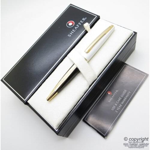 Sheaffer Taranis White Gold Ballpoint Pen | İsme Special Pen