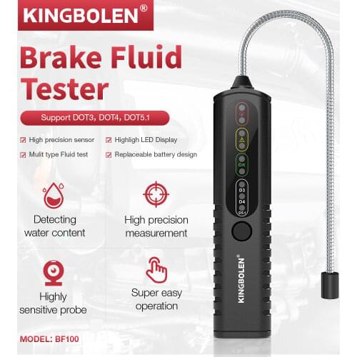 Auto Brake Fluid Tester Diagnostic Tools Pen 12V OBD2 EOBD Esaydiag BF100/BF200 Accurate Brake Oil Liquid Quality Check 12V car