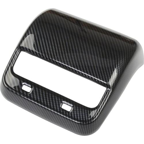 Rear Air Conditioning Cover for Tesla Model 3 Model Y 2016-2021, Carbon Fiber Rear AC Vent Cover for Tesla Model 3 Model Y