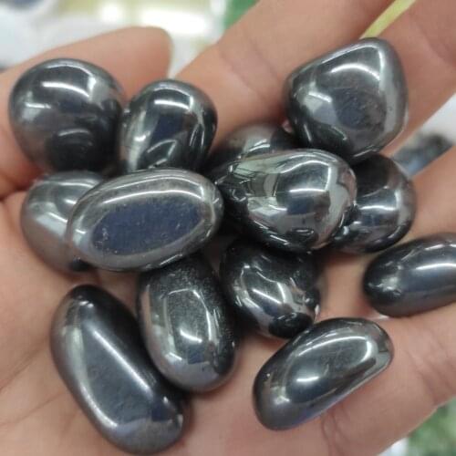 100g Hot selling black quartz polishing Hematite rough healing for