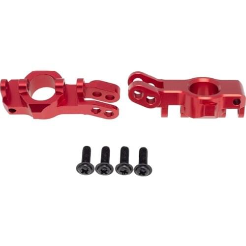 2Pcs Aluminum Front / Rear C Hub Stub Axle Carriers for 1/10 Redcat Blackout XTE SC XBE (Pro) Upgrade Parts