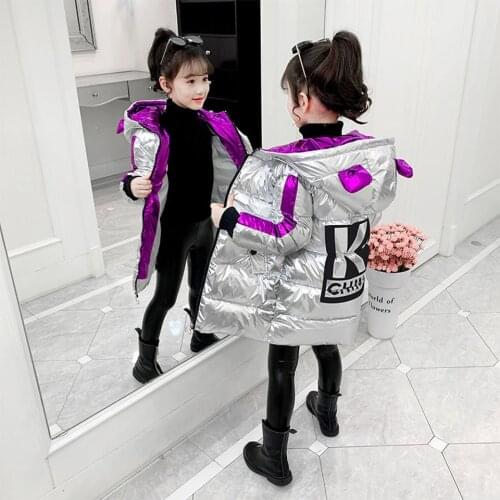 2019 Fashion Brand Girl Down Jacket Warm Baby Children Down Parkas Coat Kid Teenager Thickening Outerwear For Cold Winter