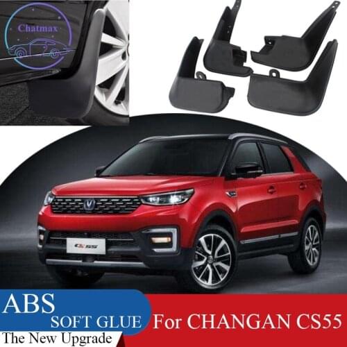 4pcs ABS Front & Rear Fender Protector For CHANGAN CS55 2017-2019 Car Mud Flaps Splash Guard Mudguard Mudflaps