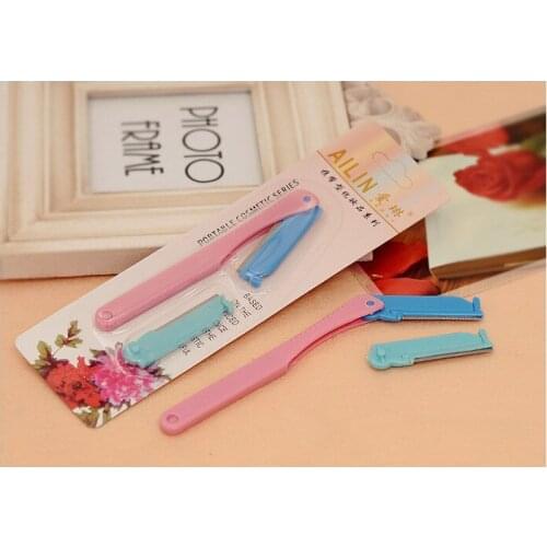 5 Sets Womens Eyebrow AILIAN Brow Trimmer Shaving Razor with Stainless Blade