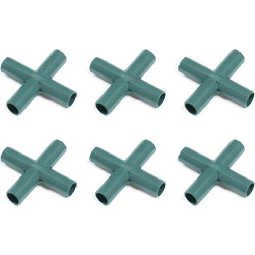 Tool Accessories Frame Connector Filling Plastic Pipe Parts 16 Mm Green Strong And Durable For Gardens Plant Support Connectors