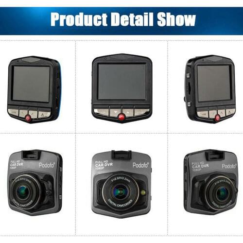 Podofo Mini Car DVR Camera Dash Cam Auto Registrator Digital Video Recorder Parking Recorder Night Vision G-sensor Dash Cam DVRs