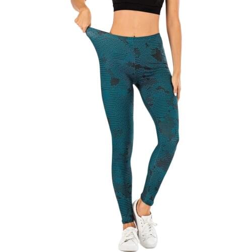 Brand Fashion Woman Pants Sexy Women Legging Dark Blue Printing Fitness leggins Slim legins Soft and stretchy Leggings