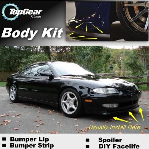 For Mazda MX-6 MX6 MX 6 Mystere Bumper Lip / Front Spoiler Deflector For Friends to Car Tuning / Body Kit / Strip Skirt