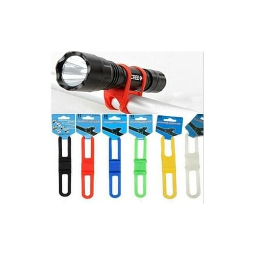 Bike Light Holder Bicycle Handlebar Silicone Strap Phone Fixing Elastic Tie Rope Band Cycle Bicicleta Torch Flashlight Bandages