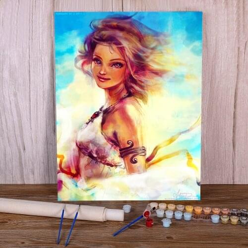 Doodles DIY Paint By Numbers Kit Acrylic Paints 50*70 Paiting By Numbers Paintings For Adults Handicraft For Drawing Art