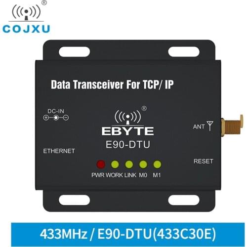 Ethernet Modbus 433MHz 1W IoT TCXO E90-DTU-433C30E Long Range PLC Data Transmission Wireless Transceiver modem ethernet modem