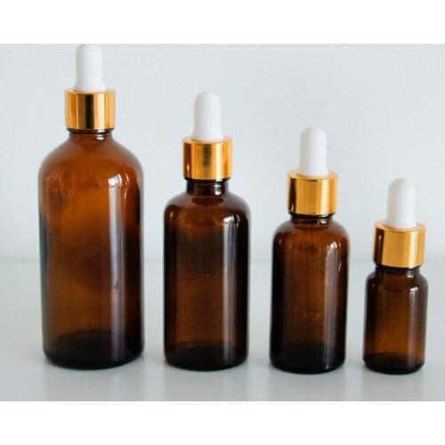 140pcs 100 ml empty amber glass bottles for oil liquid for electronic cigarette dropper bottle essential oil bottle