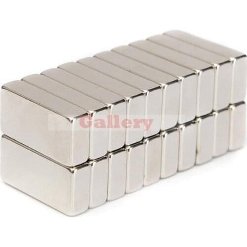 Hot Sale 20pcs N50 Strong Block Ndfeb Magnets 20 X10x 5 Mm Rare Earth Neodymium Hot Sale 925 Sterling Silver Sets