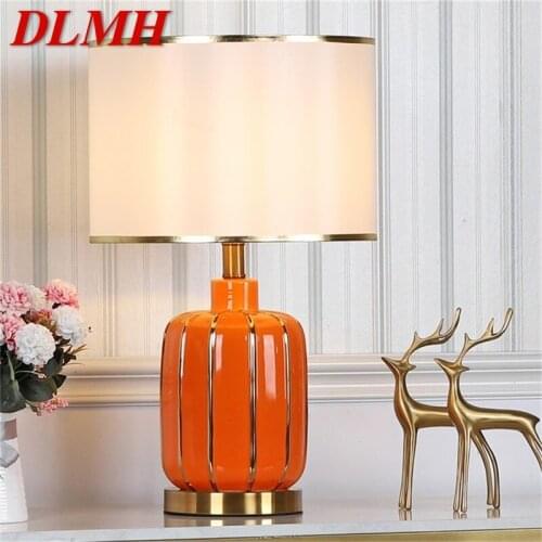 DLMH Ceramic Table Lamps Desk Luxury Modern LED Lighting For Home Bedroom
