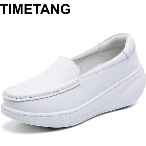 TIMETANGWomen Casual Fitness Shoes Fashion Breathable Walking Mesh Thick Bottom Shoe Female Waterproof Sneakers Women White Shoe