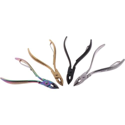 Manicure Nail Clipper Dead Skin Tools Gold And Sliver MultiColor Stainless Steel Cuticle Nipper Remover Scissors Finger Care