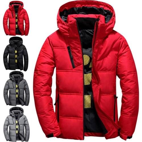2020 Casual Mens Jackets Coat Winter Warm Jacket Coat Patchwork Jacket Hooded Streetwear Men Outerwear Coats New