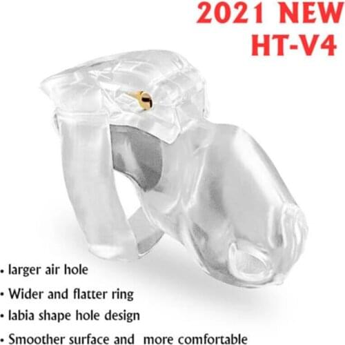 Male Resin V4 Chastity Device with 4 Penis Ring Set Keuschheitsgurtel Magic Lock Cage Belt ,Cock Cage Sleeve,Sex Toys For Men