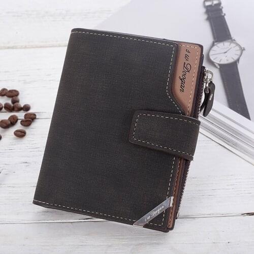 2021 New Men Wallets Small Money Purses Wallets New Design Dollar Price Top Men Thin Wallet With Coin Bag Zipper Wallet