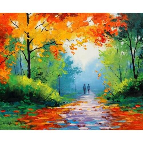 Oneroom Dmc Cross stitch series Home decoration 14/16/18/28 Diy Needlework kits embroidery Cross stitch kit Autumn park