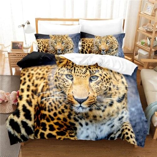 Leopard Bedding Set For Bedroom Soft Bedspreads For Bed Home Comefortable Duvet Cover Quilt Cover And Pillowcase