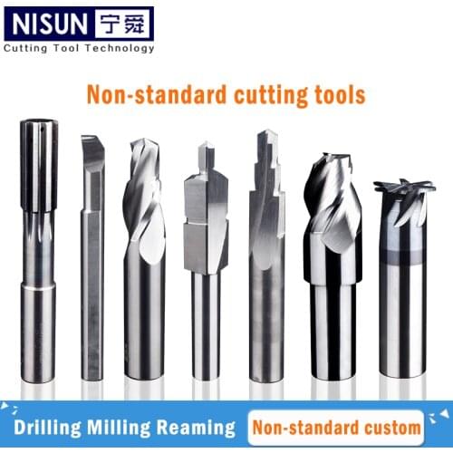 Custom carbide hss reamer spiral straight slot steps welding reamer hand machine CNC