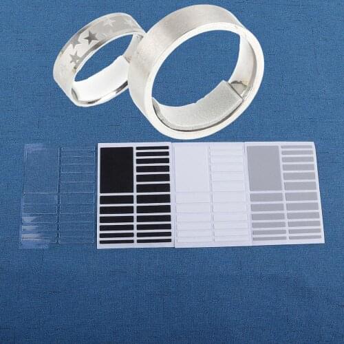 Plastic Sheet Sticker Based Ring Multi Size Adjuster Guard Tightener Reducer Convenient Jewelry Tools Parts
