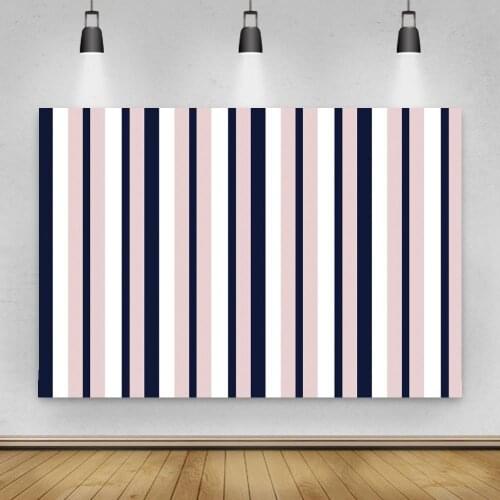 Stripes Birthday Photography Backgrounds Baby Shower Customized Backdrops Photophone Newborn Photocall For Photo Studio