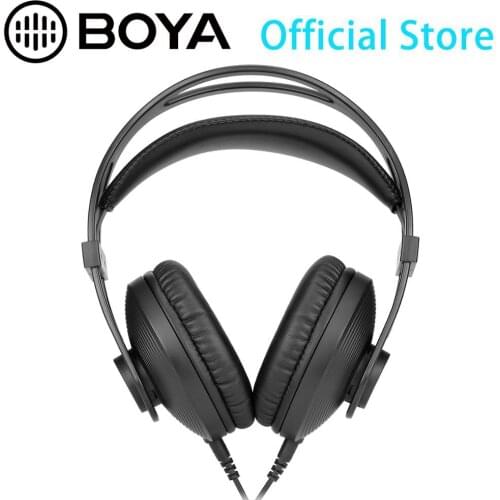 BOYA BY-HP2 Circumaural Ergonomic Professional Monitoring Headphone for Audio Recording Post-Production High-Power Device