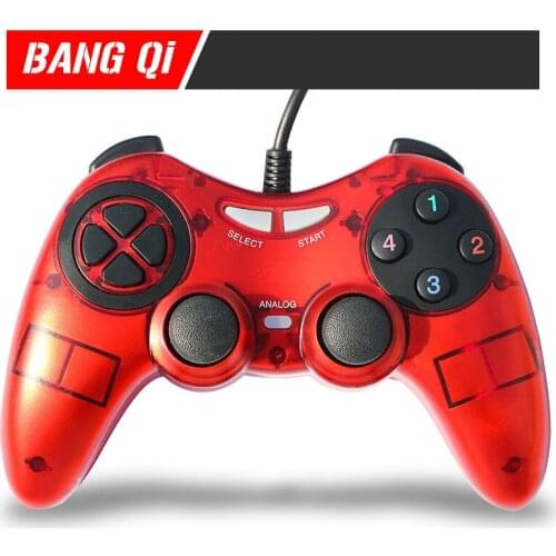 Wired Dual Shock Joypad Joystick Game Controller USB 2.0 Gamepad Joystick for PC Laptop Computer Pubg Win7/8/10/xp/vista