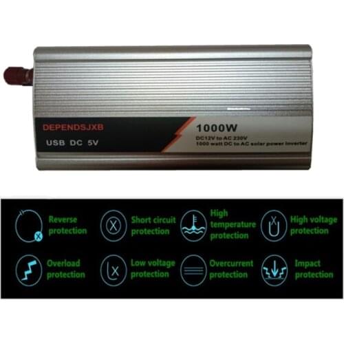 18V 20W Solar Panel Power System + 12V / 24V Controller + 1000W Inverter AC230V Kit for Energy Saving Generation