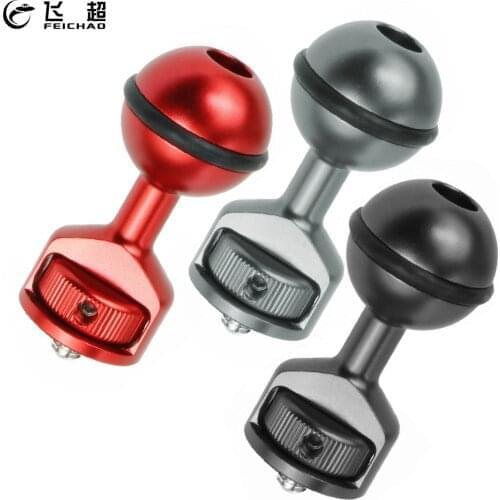 Upgraded 1 inch Ball Head to 1/4 Screw Adapter Stand Holder 360 Rotatable for GoPro Hero 9 8 7 5 YI Action Camera Light Monitor