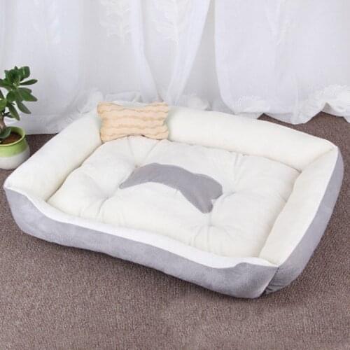 Four Seasons Dog Ded Cotton Nest Warm Kennel Washable Pet Soft Hair Comfortable Plush Side Pad Mat And Non-Slip Bottom Pet Nest