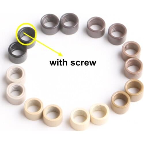 XUCHANG HARMONY 4.0x2.7x2.7mm 1000pcs/Bottle Aluminum Screw Micro Beads Micro Rings WITH 8 Different Colors