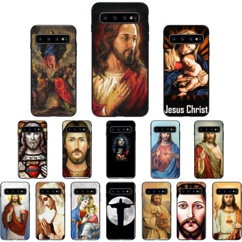 YNDFCNB Jesus Christ God bless you Phone Case for Samsung S6 S6edge Plus S7 S7edge S8 S9 S10 S10E S20 Plus Ultra