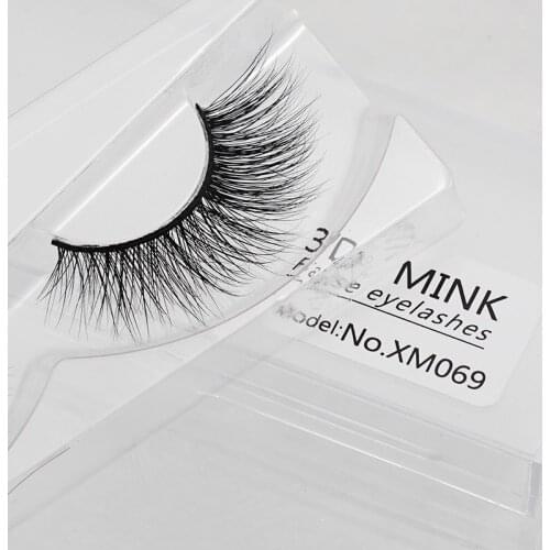 1 pair 3D mink eyelash Handmade crossing lashes thick Natural False Eyelashes for Beauty Makeup